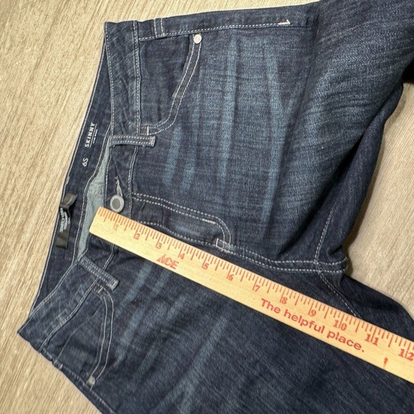 Simply Vera Wang Skinny Jeans 6 S Mid Rise Stretch Denim Dark Wash Indigo - Picture 9 of 11